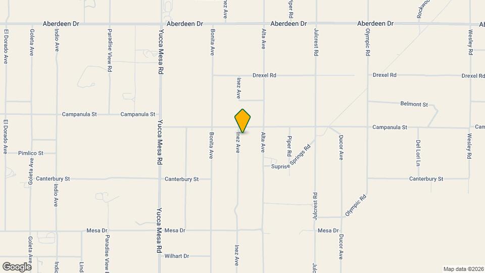 3739 Inez Ave Map and Location Details