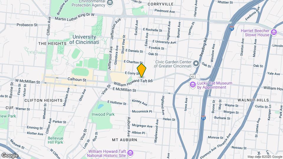 130-134 William Howard Taft Rd Map and Location Details