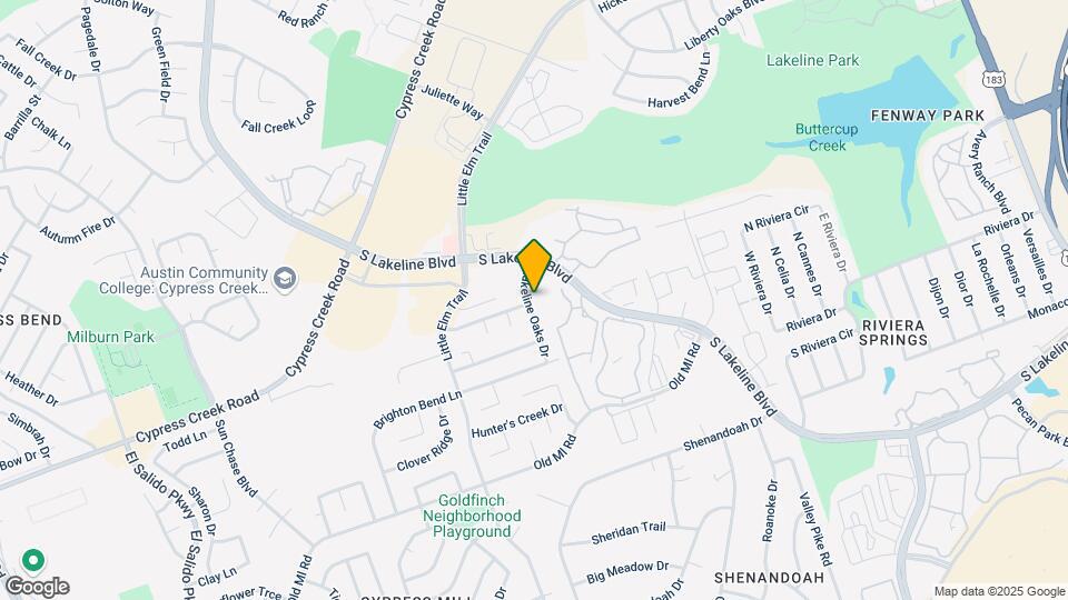 2002 Lakeline Oaks Dr Map and Location Details