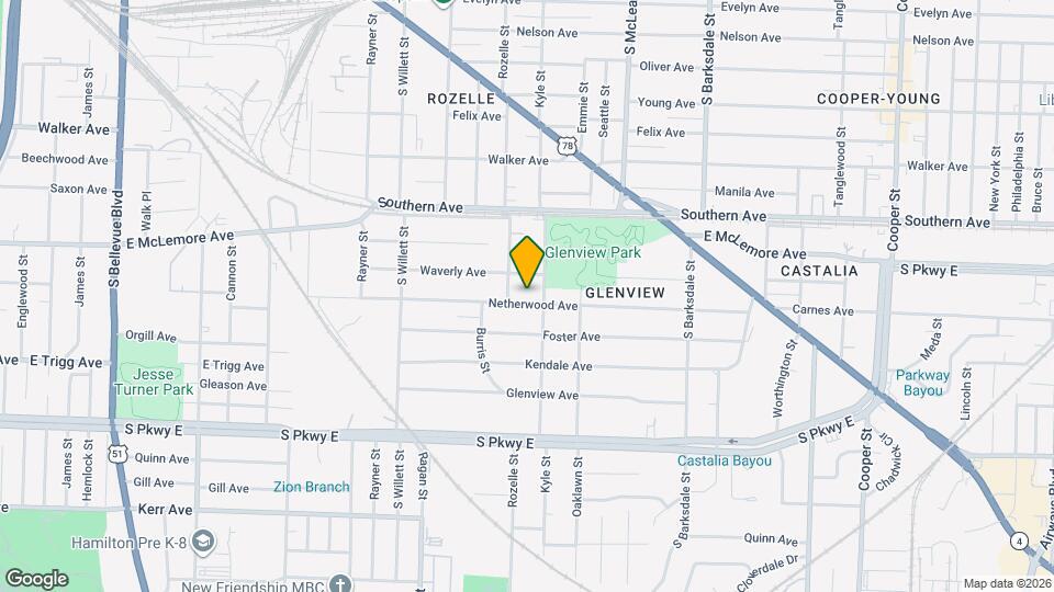 1702 Netherwood Ave Mapa y Detalles de la Ubicación