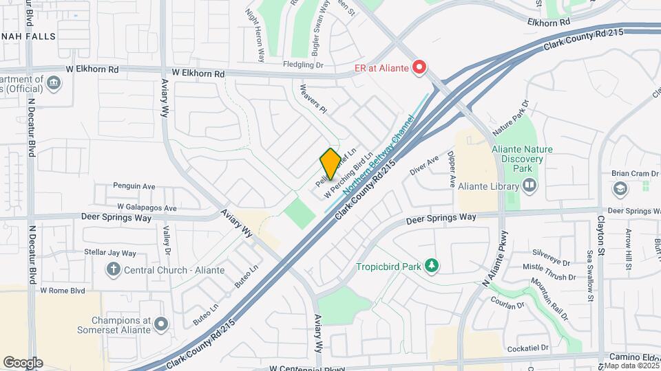 3536 W Perching Bird Ln Map and Location Details