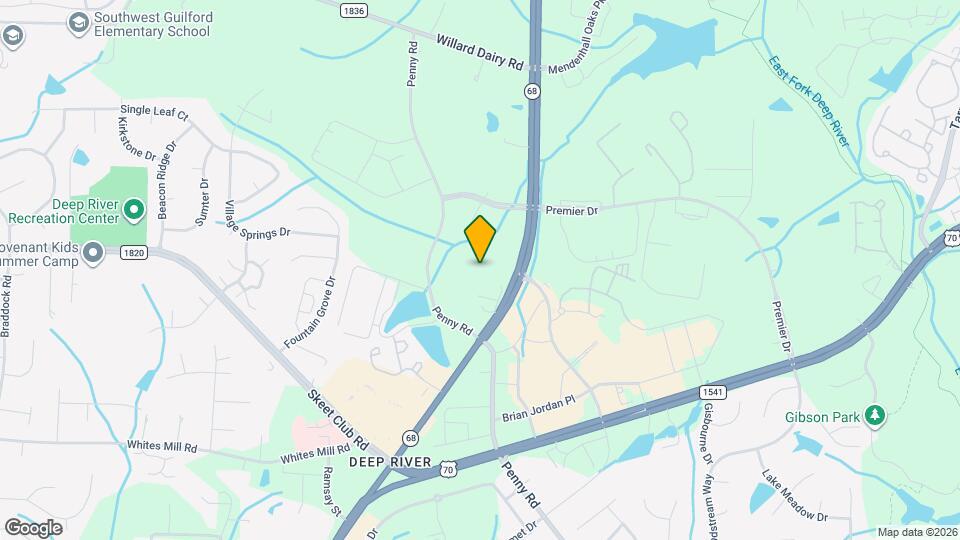 Evolve at Deep River Mapa y Detalles de la Ubicación