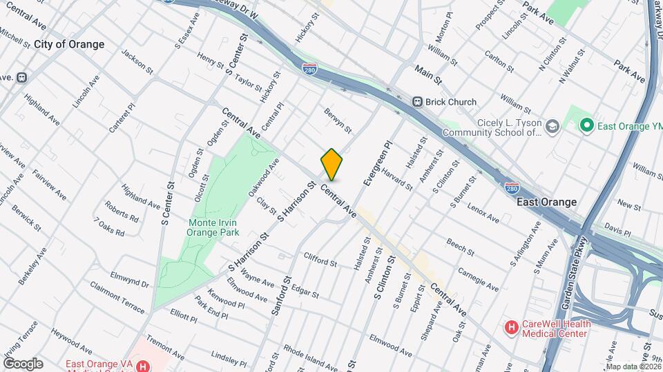 Central Flats Map and Location Details