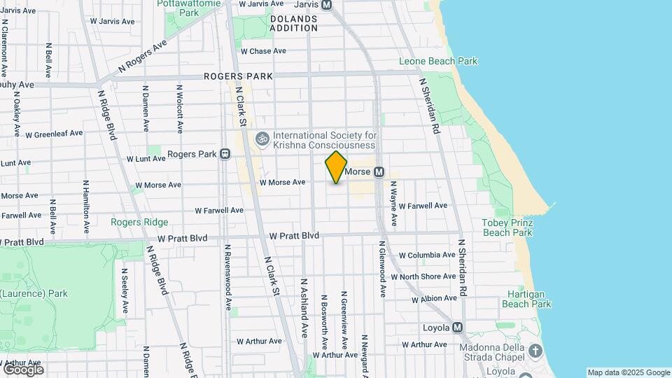 1515 W Morse Ave, Unit STUDIO Map and Location Details