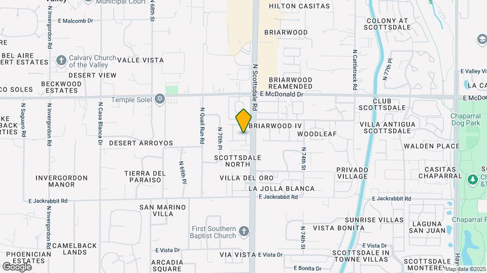 5712 N Scottsdale Rd Map and Location Details