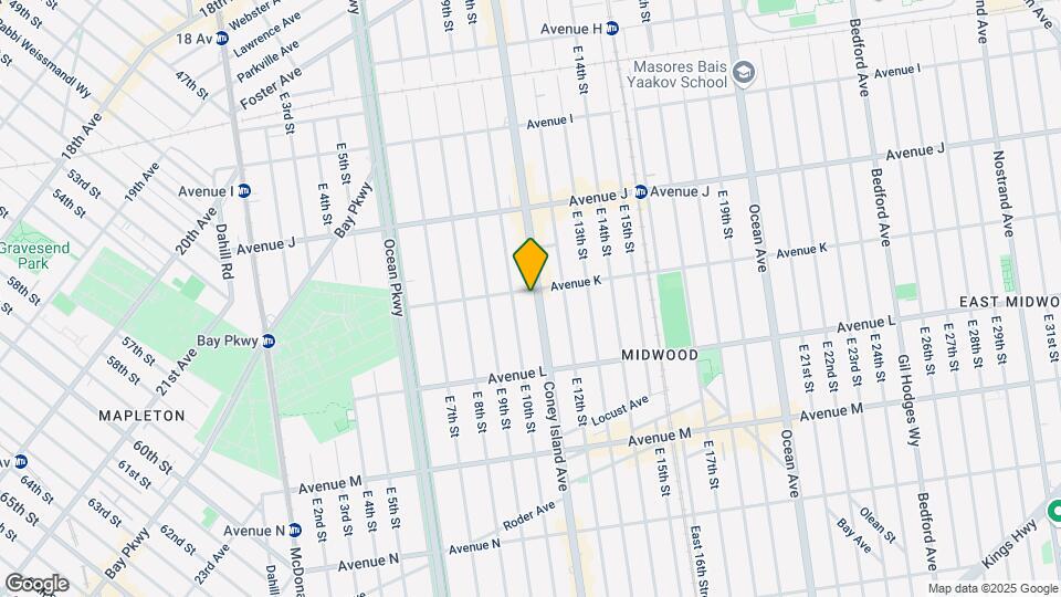 1012 Avenue K Map and Location Details
