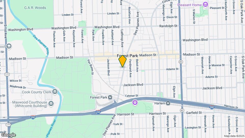 443 Des Plaines Ave Map and Location Details