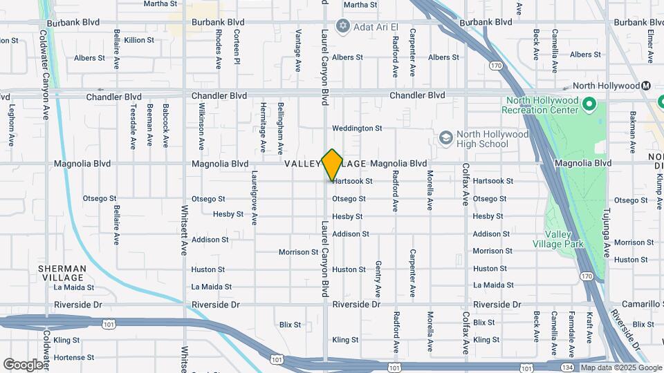 5118 Laurel Canyon Blvd Map and Location Details