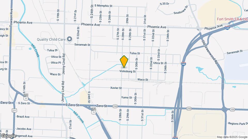 2801 Vicksburg St Mapa y Detalles de la Ubicación