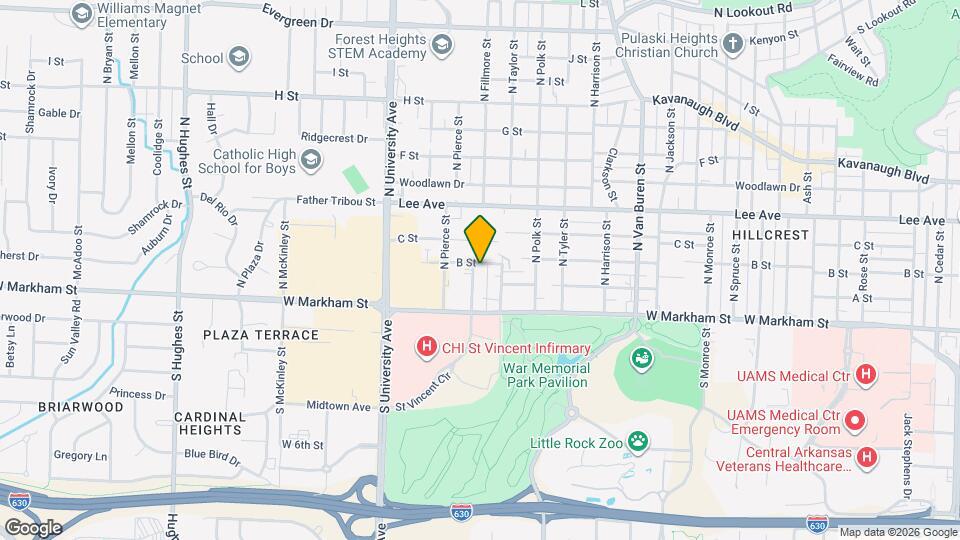 217 N Fillmore St Map and Location Details