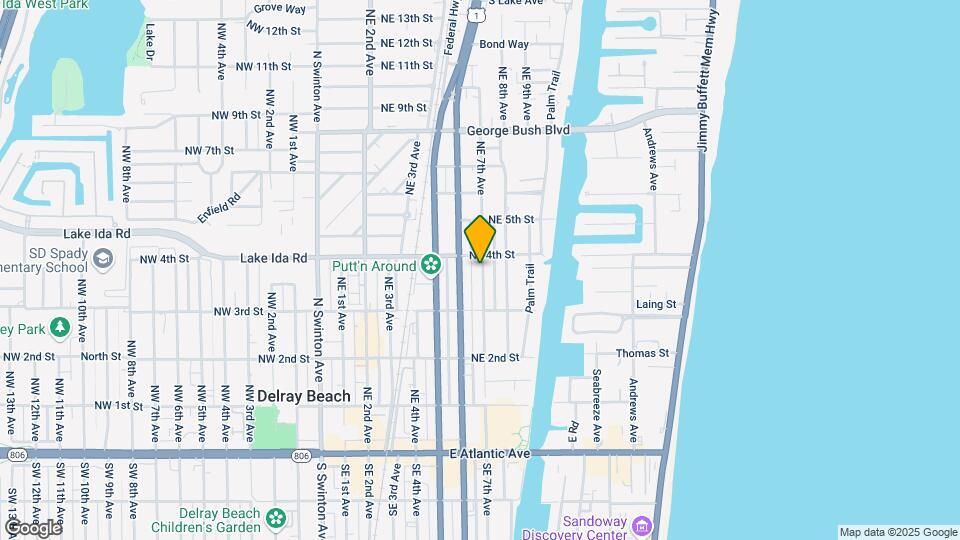 342 NE 7th Ave Map and Location Details