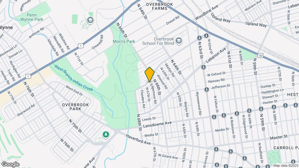 6618 Malvern Ave Map and Location Details