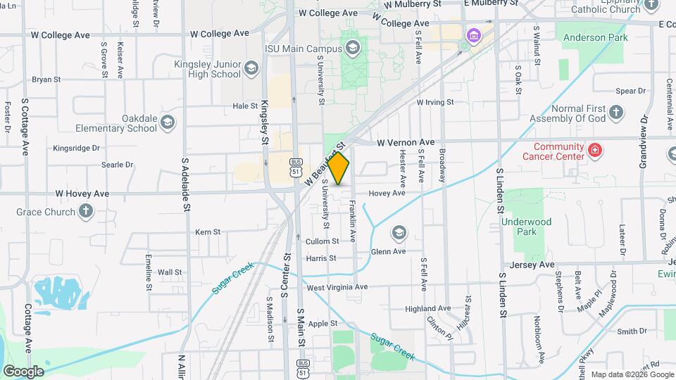 605 W Hovey Ave Mapa y Detalles de la Ubicación