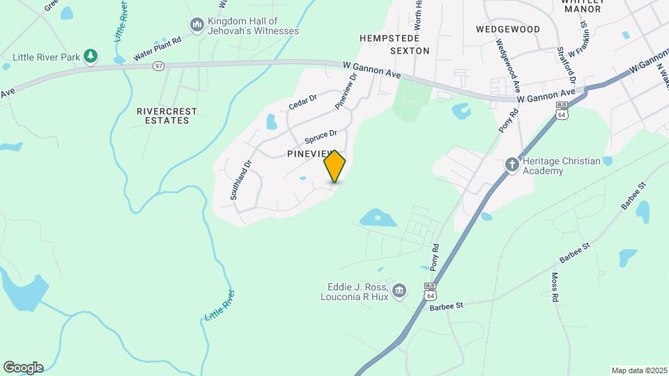 1212 Piney Glen Ln Map and Location Details