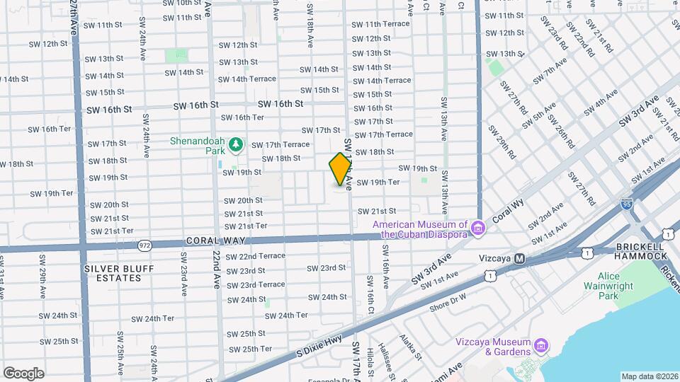 1916 SW 17th Ave Mapa y Detalles de la Ubicación