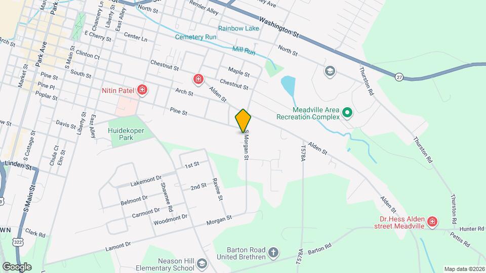 1022 S Morgan St Map and Location Details