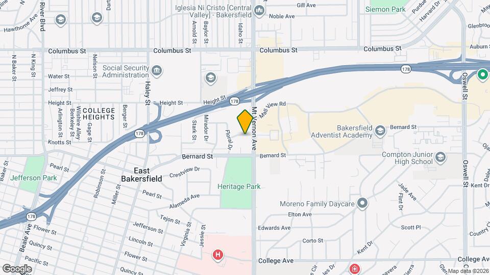 2105 Del Amo Way Map and Location Details