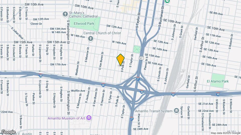 1616 S Polk St Map and Location Details