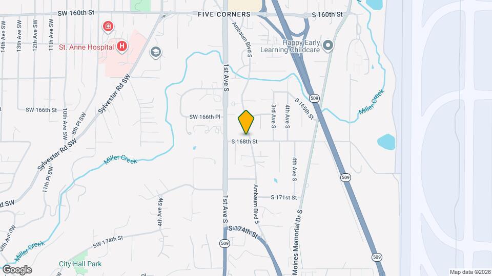 138 S 168th St Map and Location Details