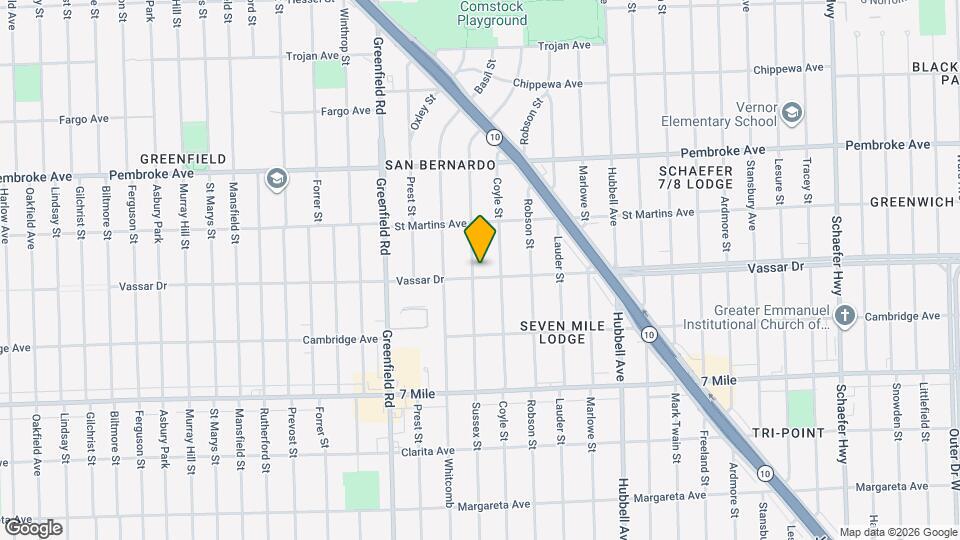 19412 Sussex St Map and Location Details