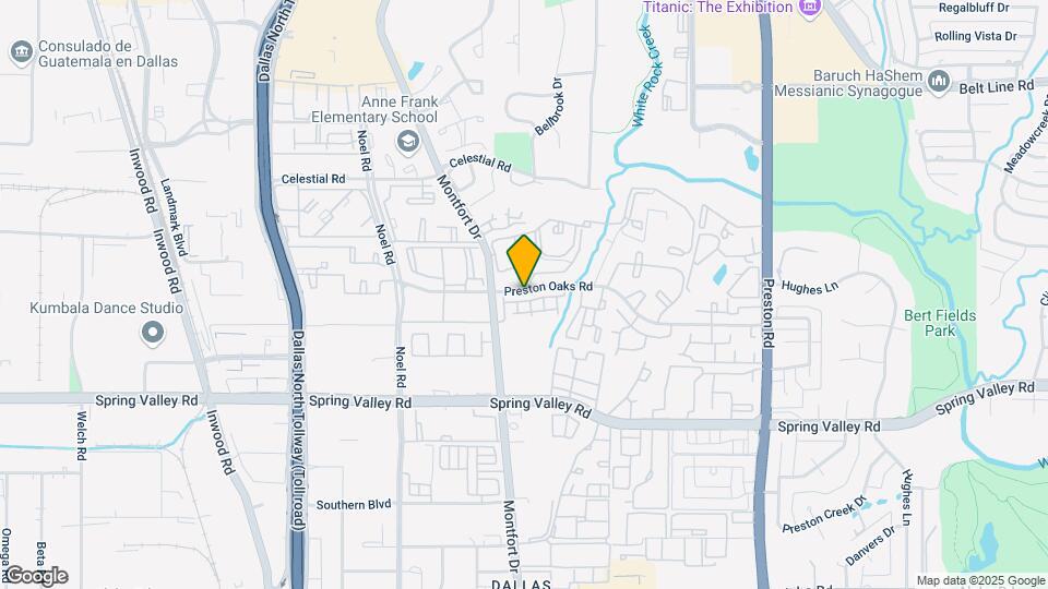 5616 Preston Oaks Rd Map and Location Details
