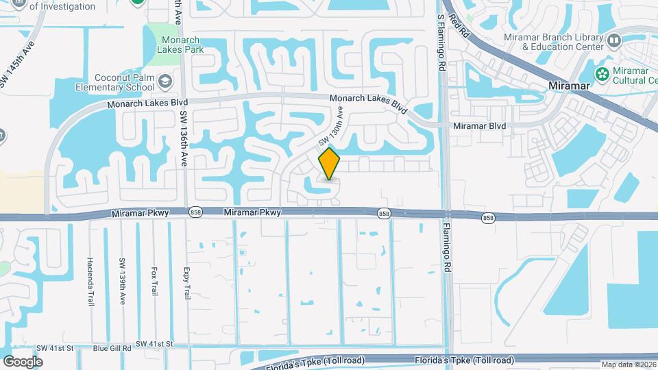 12846 SW 31st St Map and Location Details