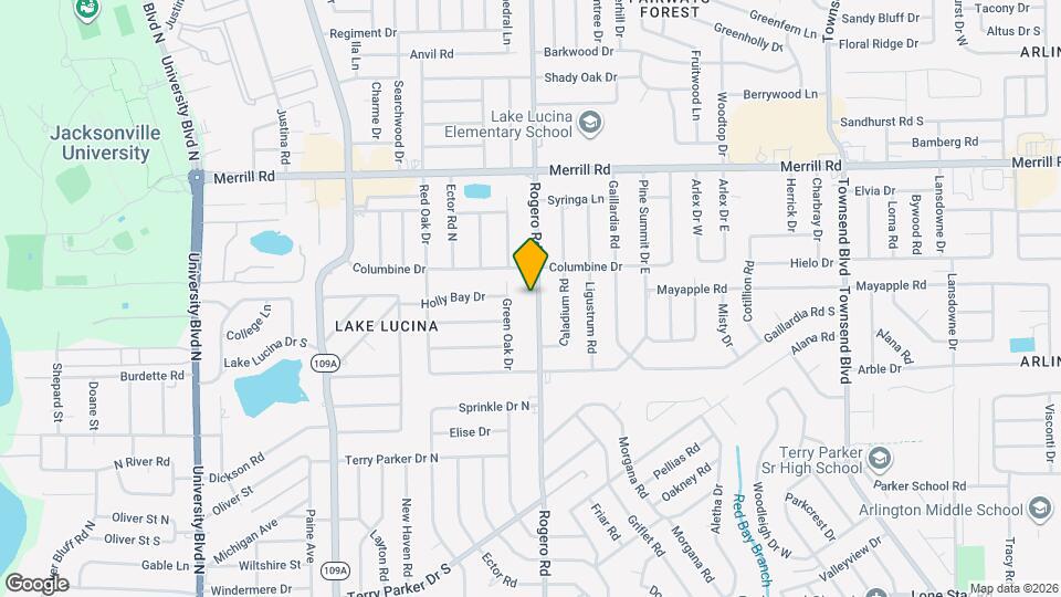 2414 Rogero Rd Map and Location Details