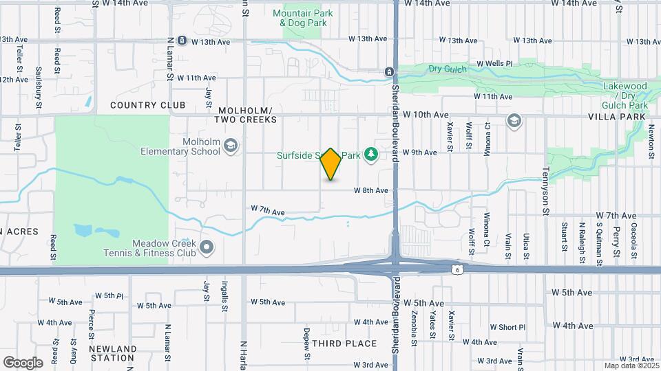 5527 W 8th Ave Mapa y Detalles de la Ubicación