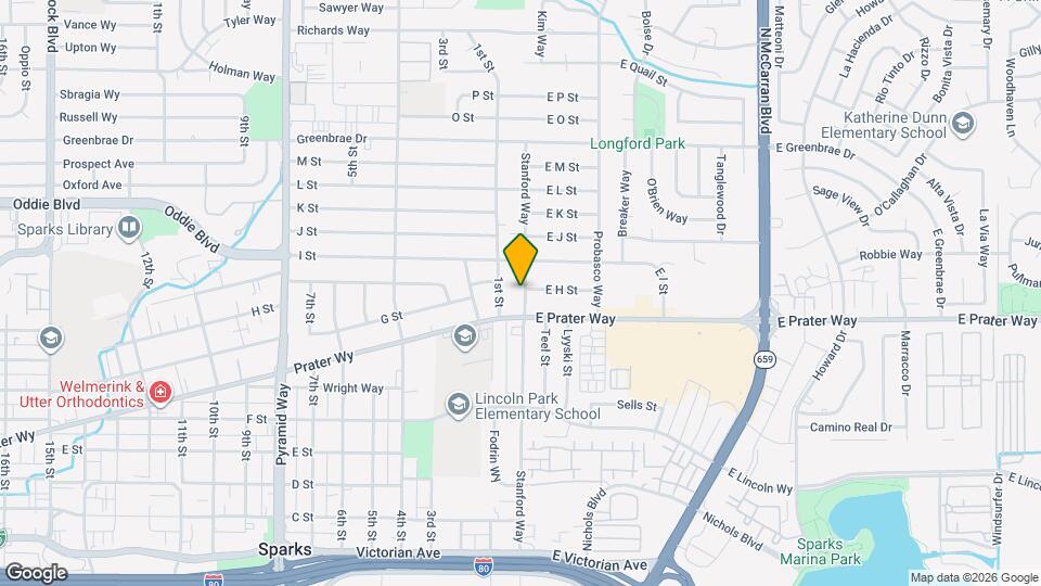 927 Stanford Way Map and Location Details