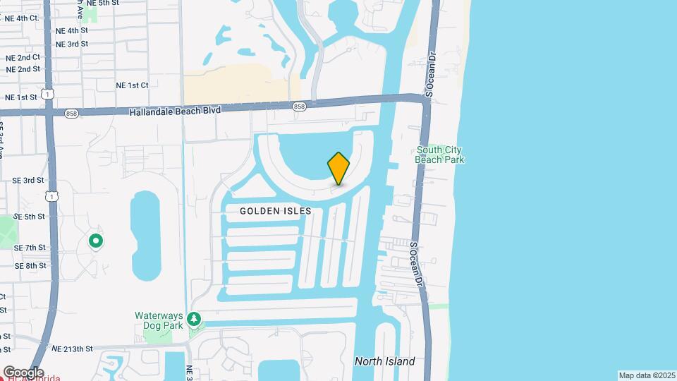Hallandale Yacht Club Map and Location Details