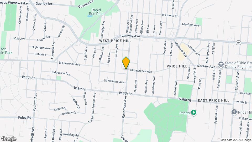 943 Rosemont Ave Mapa y Detalles de la Ubicación