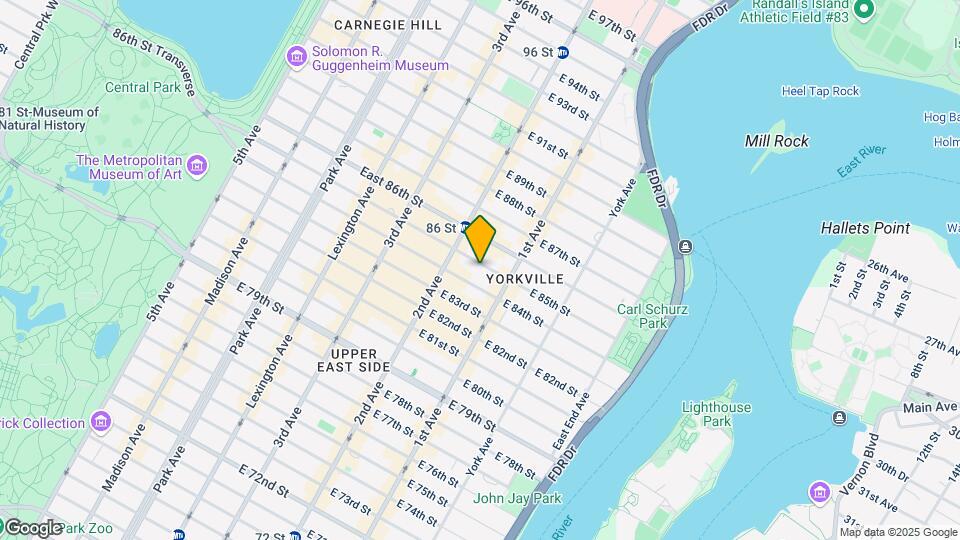 328 E 85th St Mapa y Detalles de la Ubicación