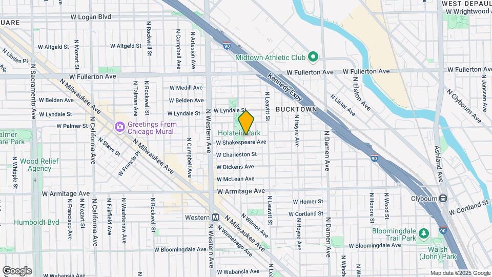 2133 N Oakley Ave Map and Location Details