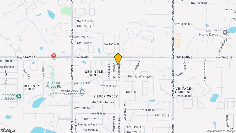 16313 Everglade Ln Map and Location Details