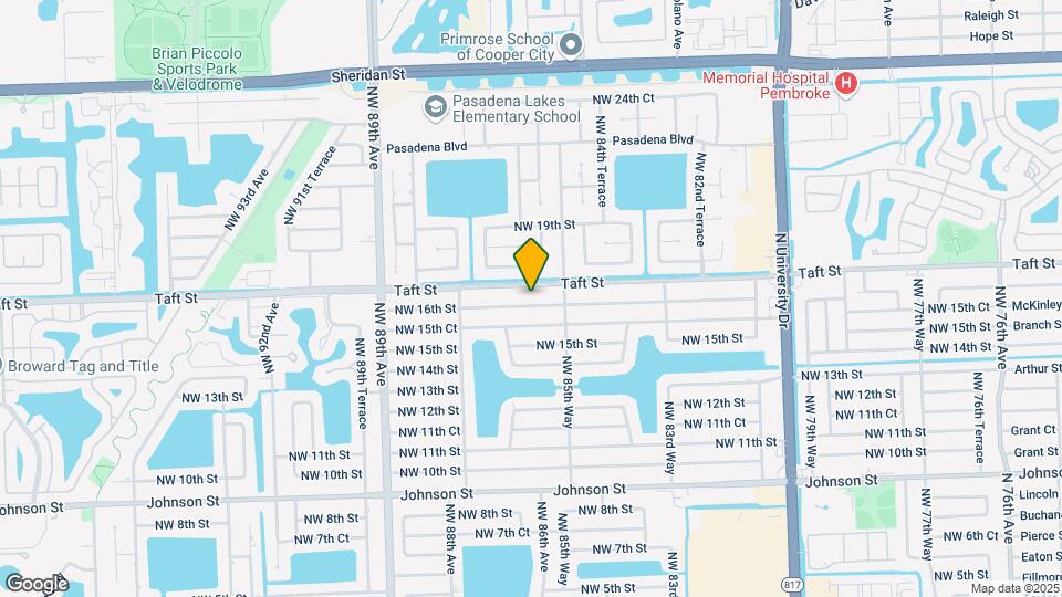 8601 NW 16th St Map and Location Details
