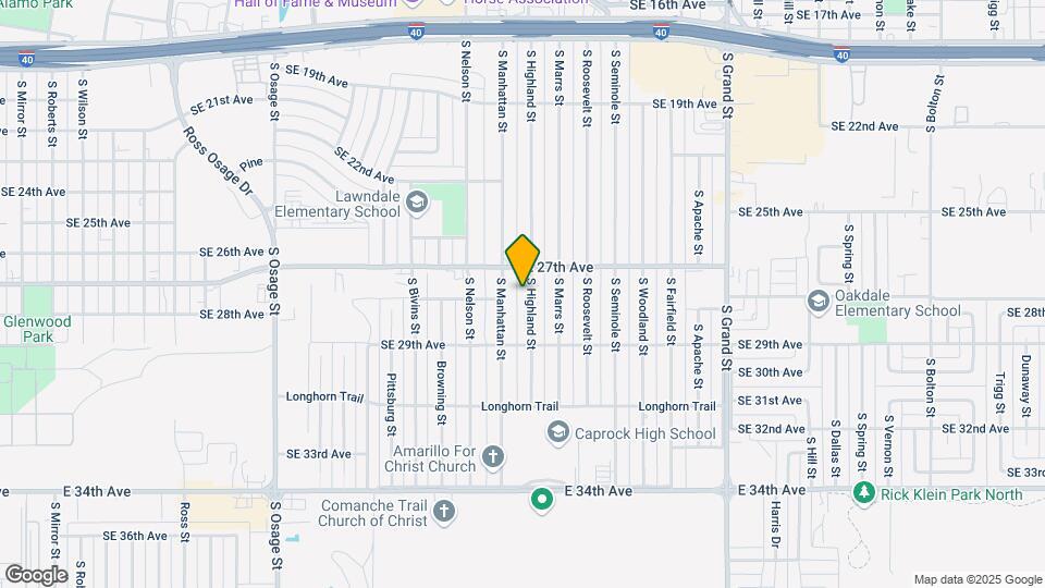 2708 S Highland St Map and Location Details