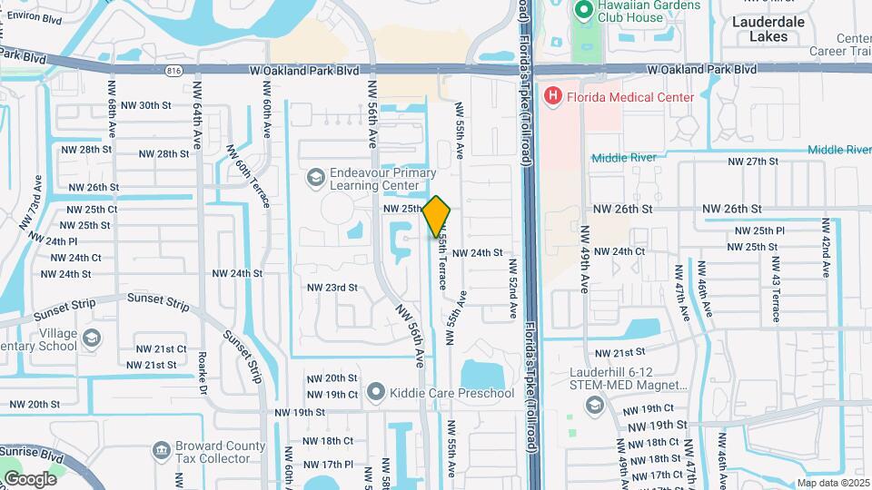 2413 NW 55th Terrace Map and Location Details