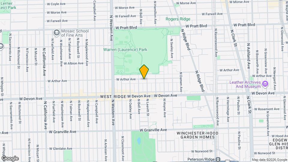 2209 W Arthur Ave, Unit 3 Map and Location Details