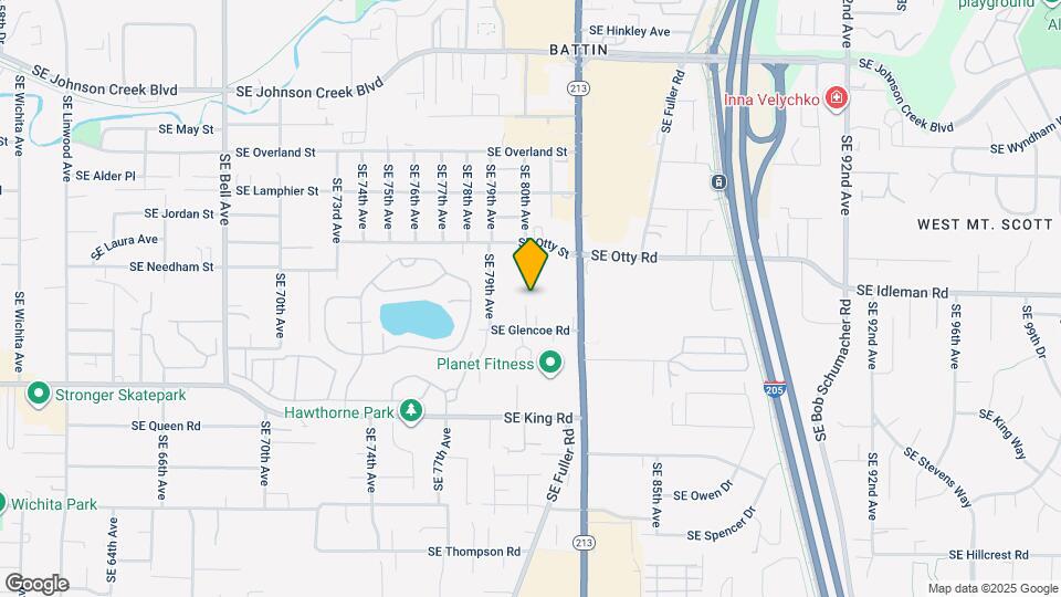 8039 SE Glencoe Rd Map and Location Details
