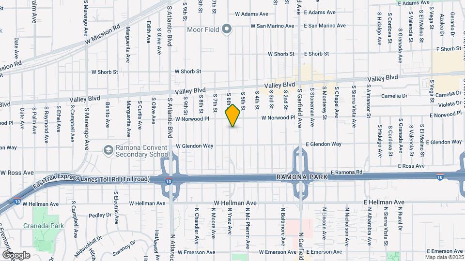 1620 S 6th St Map and Location Details
