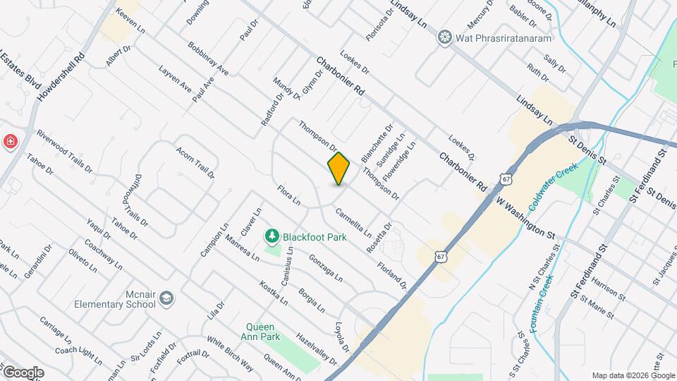 875 Flora Ln Map and Location Details