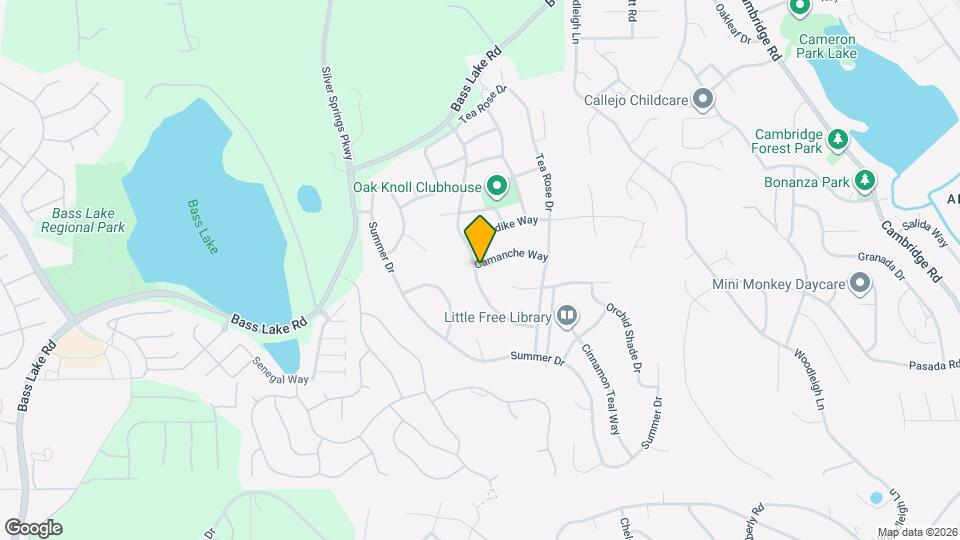 5106 Camanche Way Map and Location Details