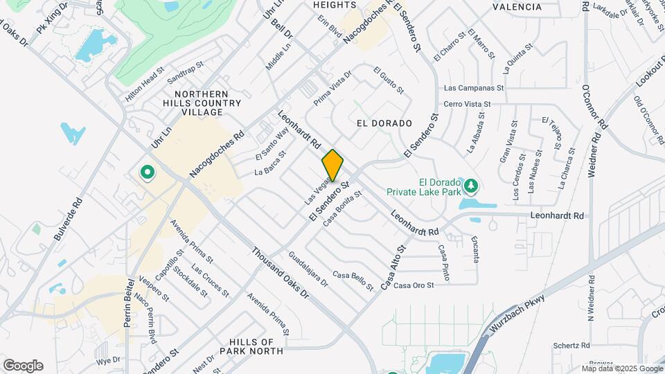 12107 El Sendero St Map and Location Details