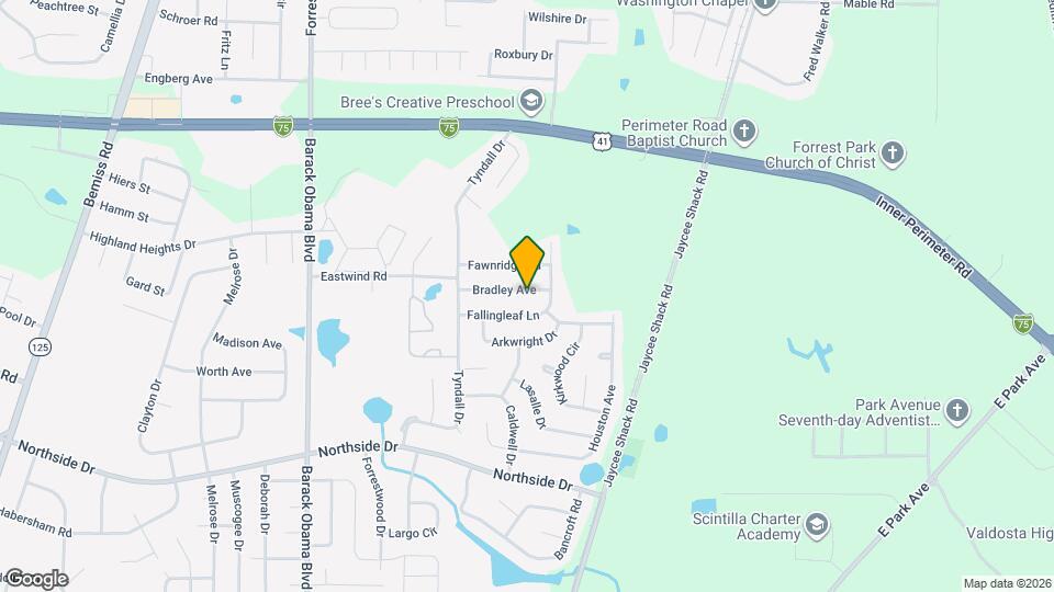 2019 Bradley Ave Map and Location Details