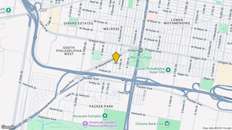 2904 S Smedley St Map and Location Details