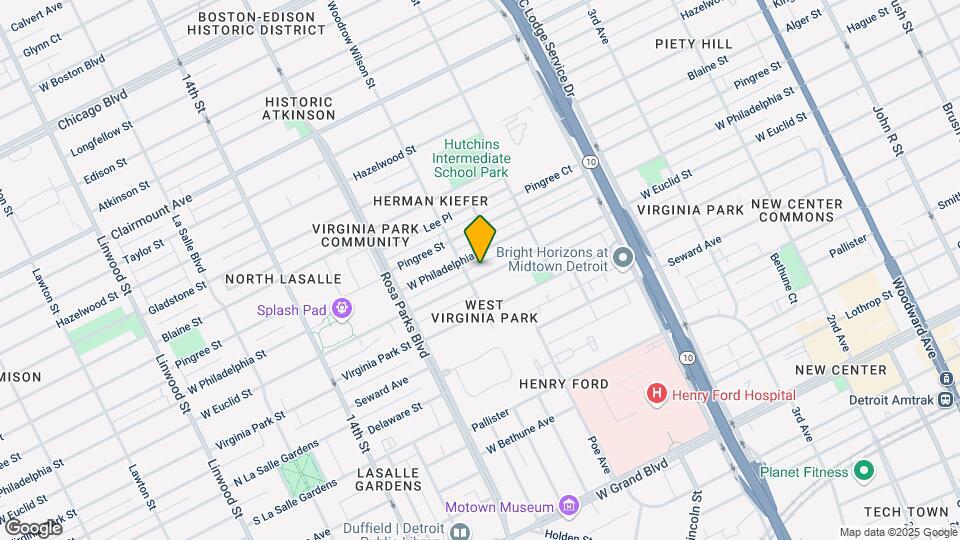 1534-1536 W Euclid St Mapa y Detalles de la Ubicación