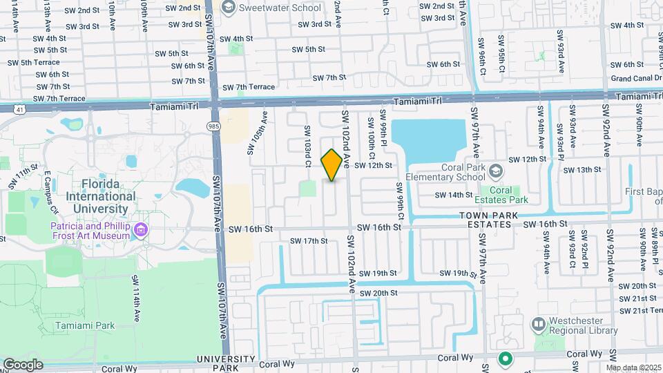 1320 SW 102nd Ct Map and Location Details