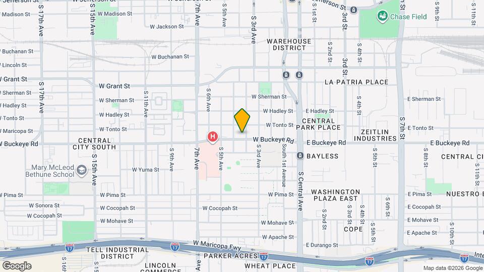 1022 S Montezuma Ave Mapa y Detalles de la Ubicación