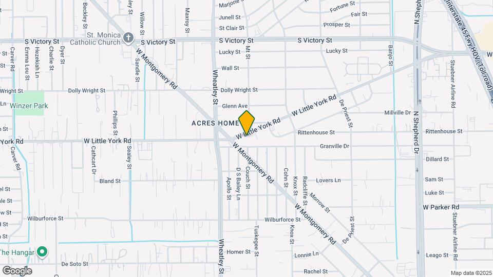 1051 W Little York Rd Map and Location Details