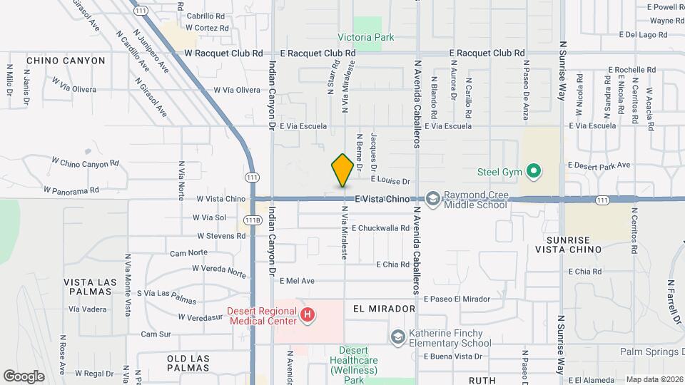 1725 N Vía Miraleste Map and Location Details